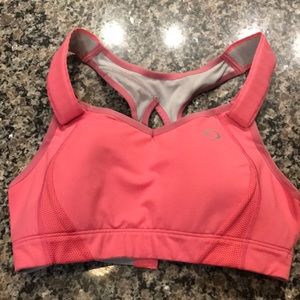 Moving comfort pink adjustable sports bra, 32C
